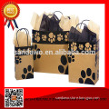 Medium Modern design brown paper bag with window